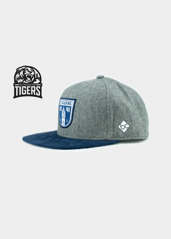 Cap "Straubing Tigers" - grau (Snapback)